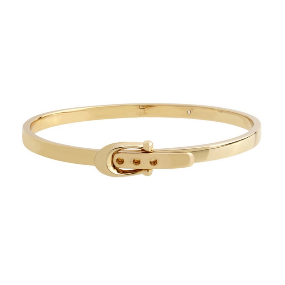 Coach C Buckle Hinged Bangle Bracelet